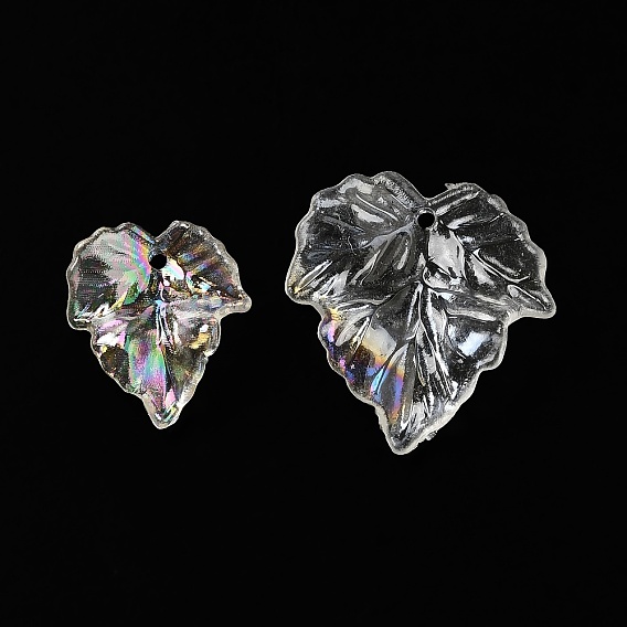 Прозрачные акриловые бусины, с покрытием AB цвета, лист