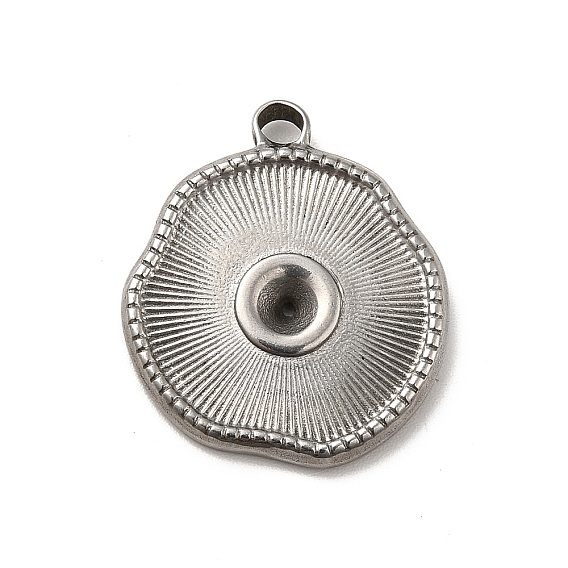 304 Stainless Steel Pendant Rhinestone Settings, Nuggets