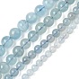 Природные Аквамарин бисер нитей, круглые