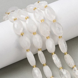 Природных кристаллов кварца бисер нитей, горного хрусталя, граненые, лошадь форма глаз, с бисером