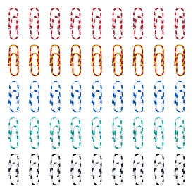 100шт. скрепки для бумаги из железа и пластика с принтом "зебра"