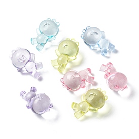 Transparent Acrylic Pendants, Bear