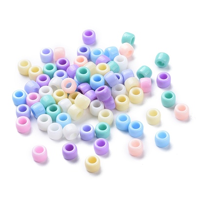 Opaque Acrylic Beads, Donut