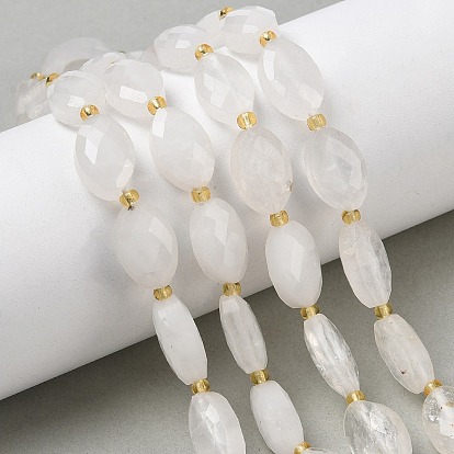 Природных кристаллов кварца бисер нитей, горного хрусталя, граненые, лошадь форма глаз, с бисером