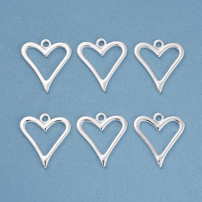 Подвески из сплава , без кадмия и без свинца, сердце, 20x18.5x1.5 мм, отверстие : 3 мм