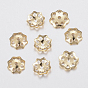 304 Stainless Steel Bead Caps, Flower, Multi-Petal