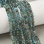 Natural Apatite Beads Strands, Round, Faceted, Grade A
