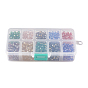 10 Colors Electroplate Glass Beads, AB Color Plated, Faceted, Rondelle
