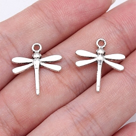 20Pcs Tibetan Style Zinc Alloy Pendants, Dragonfly