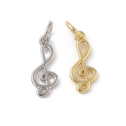 Латунь прелести, прелести музыкальных нот, с целью перехода в кольце, долговечный, стойки покрытие, без свинца и без кадмия