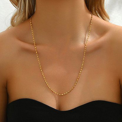 Simple Brass Chain Necklaces for Women