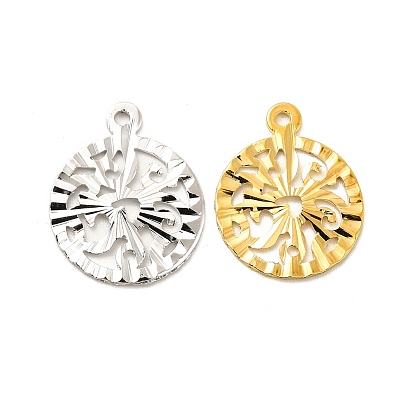 Стойки обшивки латунные подвески, долговечный, плоский круглый шарм