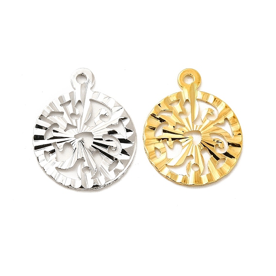 Стойки обшивки латунные подвески, долговечный, плоский круглый шарм