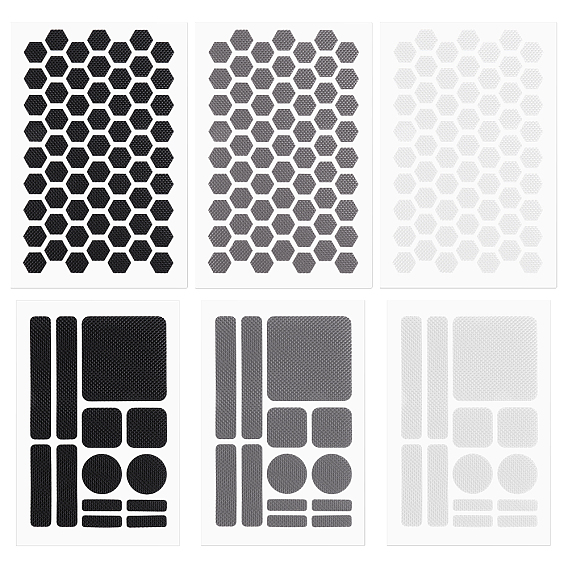 12 Sheets 6 Styles PEVA Anti-Slip Stickers, for Mobile Phones, Laptops, Mice and Game Controllers