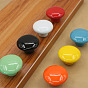 Porcelain Cabinet Door Knobs, Kitchen Drawer Pulls Cabinet Handles, Flat Round