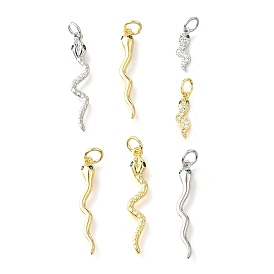 Подвески из змеиной латуни с микропаве из кубического циркония, с целью перехода в кольце, долговечный, без кадмия и без свинца, стойки покрытие