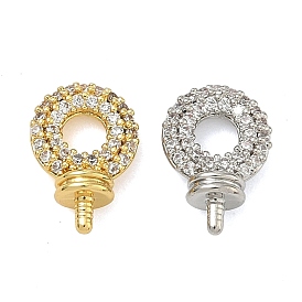 Латунный микро-паве кубический цирконий, без кадмия и без свинца, стойки покрытие, долговечный