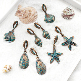 Ocean-inspired Earrings Collection: Starfish, Seashell, and Sea Snail Jewelry
