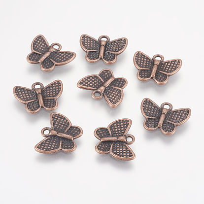 Tibetan Style Alloy Pendants, Lead Free and Cadmium Free, 13mm long, 17.5mm wide, 2mm thick, hole: 2mm