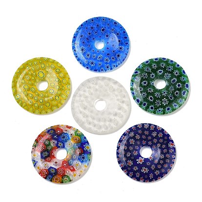 Бусины ручной работы подвески тысячецветник, пончик