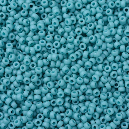 MIYUKI Round Rocailles Beads, Japanese Seed Beads, Matte Opaque Colours Lustered