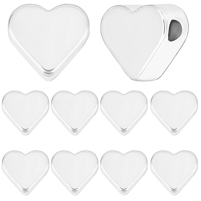 60 латунные бусины шт., сердце