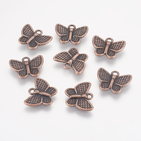 Tibetan Style Alloy Pendants, Lead Free and Cadmium Free, 13mm long, 17.5mm wide, 2mm thick, hole: 2mm