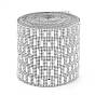 Plastic Diamond Mesh Wrap Roll, Rhinestone Crystal Ribbon, for DIY Wedding Party Favors Decorations Craft