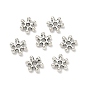 Alloy Daisy Spacer Beads, Flower, Lead Free & Cadmium Free, 7x2mm, Hole: 1.5mm