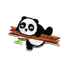 Computerized Embroidery Cloth Iron on/Sew on Patches, Costume Accessories, Appliques, Panda