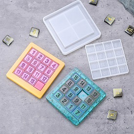 Digital Toyse DIY Food Grade Silicone Mold, Resin Casting Molds, for UV Resin, Epoxy Resin Craft Making