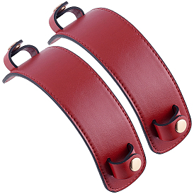 Накладки на плечевые ремни из искусственной кожи, обертывание ручки сумки, защитный чехол, с помощью кнопки сплава оснастки