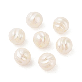 Plated UV ABS Plastic Beads, AB Color Plated, Twisted