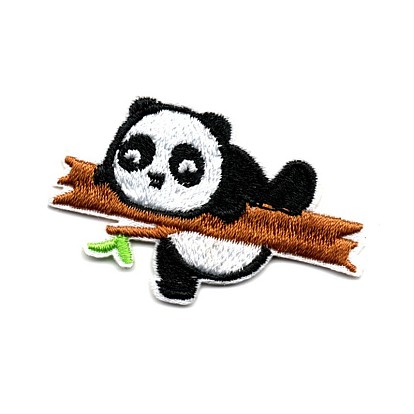 Computerized Embroidery Cloth Iron on/Sew on Patches, Costume Accessories, Appliques, Panda
