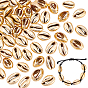 Electroplated Shell Beads, Cowrie Shells
