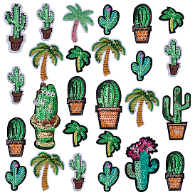 26 шт. 11 стили полиэстер компьютерная вышивка ткань приклеиваемые/пришивные заплатки, аксессуары для костюма, аппликация