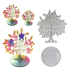 DIY Silicone Tree of Life Earring Display Molds, Resin Casting Molds, for UV Resin, Epoxy Resin Craft Making