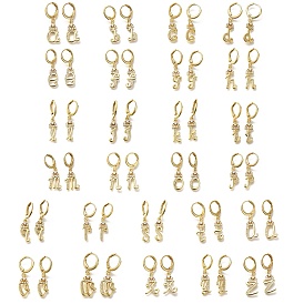 Серьги-кольца из латуни с прозрачным кубическим цирконием, реальный 18 k позолоченный