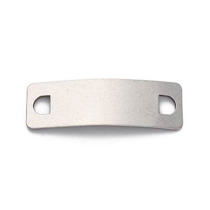 201 изогнутые прямоугольные подвески из нержавеющей стали, штамповка пустой метки