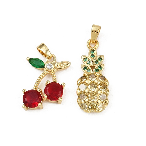 Латунные микро проложить кубического циркония подвески, без кадмия и без свинца, реальный 18 k позолоченный