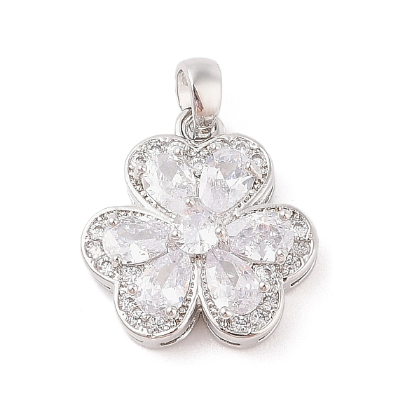 Стойка металлическая латунная микропрофилированная кубическая циркония подвески, долговечный, цветок