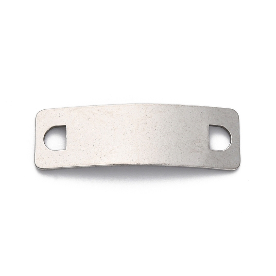 201 изогнутые прямоугольные подвески из нержавеющей стали, штамповка пустой метки