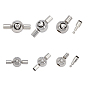 304 Stainless Steel Bayonet Clasps, Round