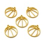 Alloy Open Back Bezel Pendants, for DIY UV Resin, Epoxy Resin, Pressed Flower Jewelry, Basketball
