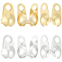 300Pcs 2 Colors 304 Stainless Steel Bead Tips, Calotte Ends, Clamshell Knot Cover