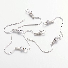 Железные крючки для сережек, провод уха, с горизонтальной петлей
