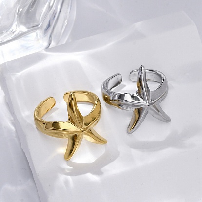 Stafish 304 открытые манжеты из нержавеющей стали для женщин, ионное покрытие (ip)