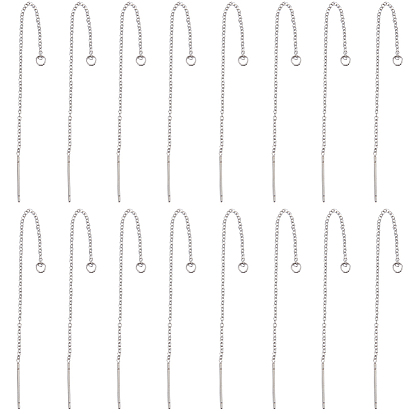 30пары 304 фурнитура для сережек-гвоздиков из нержавеющей стали, ушные резьбы