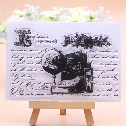Book Silicone Stamps, for DIY Scrapbooking, Photo Album Decorative, Cards Making