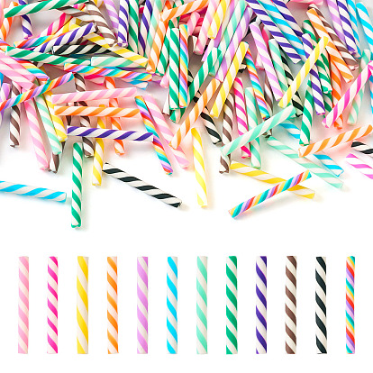 120 шт. 12 цвета, двухцветная ручная работа, имитация шоколадной палочки из полимерной глины, украшения для дома, фотографические реквизиты